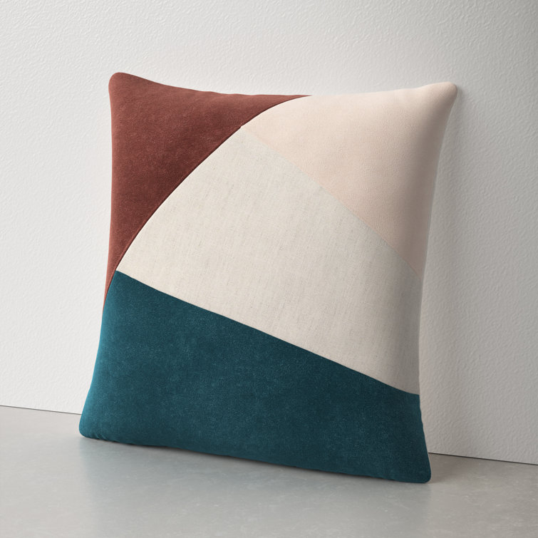 Teal 2024 geometric cushion